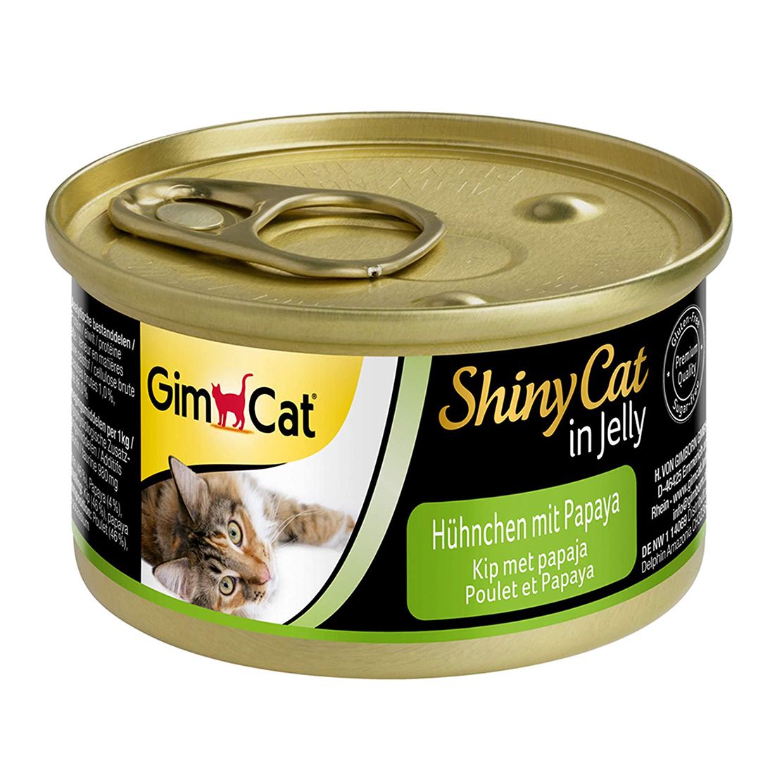 GimCat ShinyCat piletina + papaja 70 g