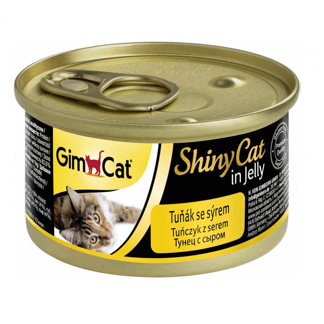 GimCat ShinyCat tuna + sir 70 g
