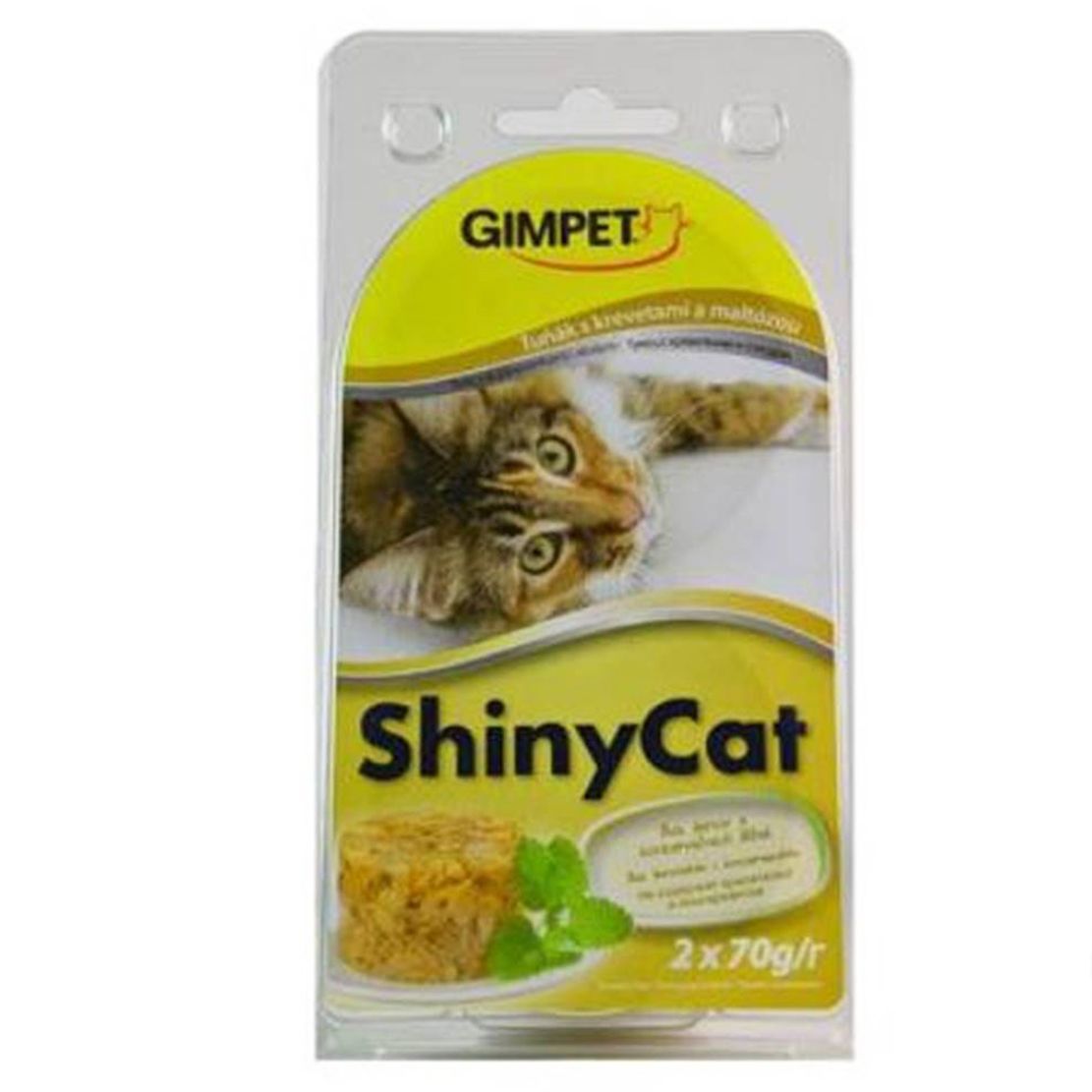 GimCat ShinyCat tuna + škampi + slat 2 x 70 g