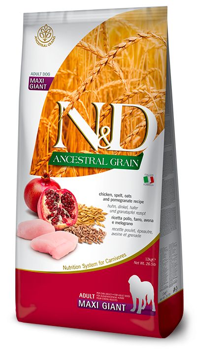 Farmina N&D dog ANCESTRAL (AG) adult giant maxi, Chicken & Pomegranate 12 kg
