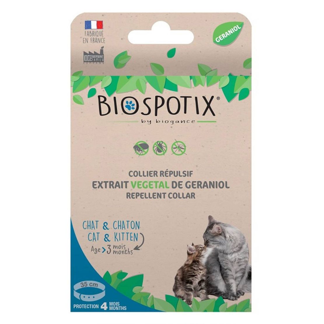 Ogrlica BIOGANCE Biospotix Cat s repelentnim učinkom 35 cm