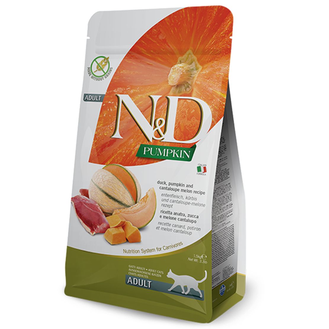 Farmina N&D cat PUMPKIN (GF) adult, patka & dinja 1,5 kg