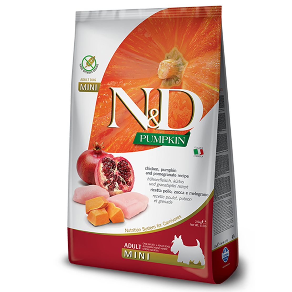 Farmina N&D dog PUMPKIN (GF) adult mini, chicken & pomegranate 0,8 kg