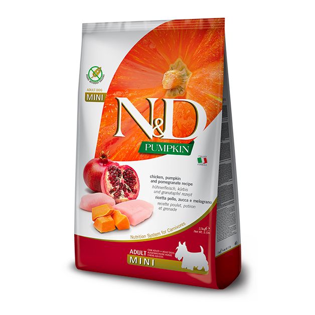 Farmina N&D dog PUMPKIN (GF) adult mini, chicken & pomegranate 2,5 kg