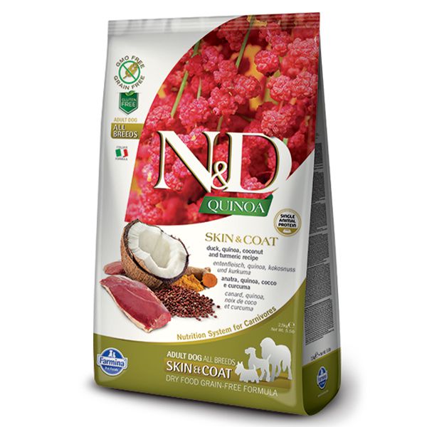 Farmina N&D dog GF QUINOA Skin & Coat Duck 0,8 kg