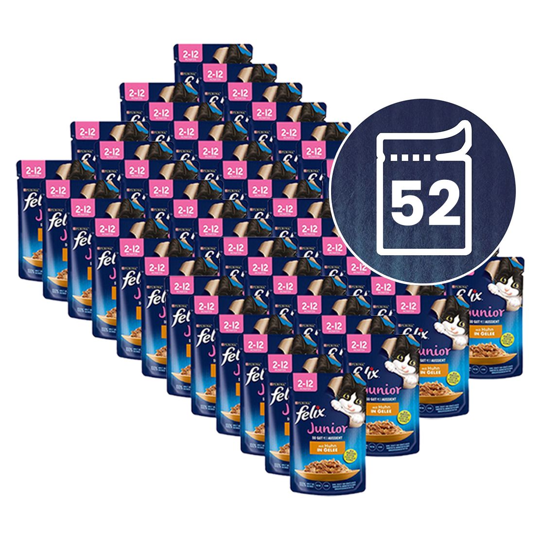 Konzerva FELIX Junior Fantastic s piletinom u želeu 52 x 85 g