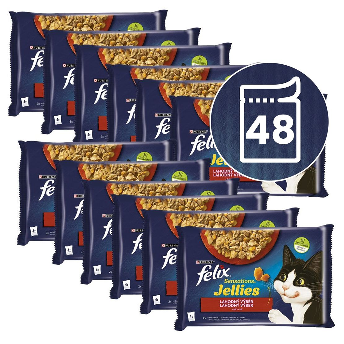 Kapsice FELIX Sensations Jellies, ukusni izbor u želeu 48 x 85 g