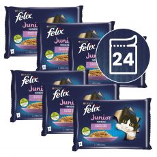 Konzervice FELIX Junior Fantastic, ukusni izbor u želeu 24 x 85 g