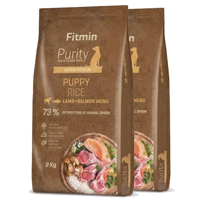Fitmin Purity Puppy Rice Lamb & Salmon 2 x 12 kg