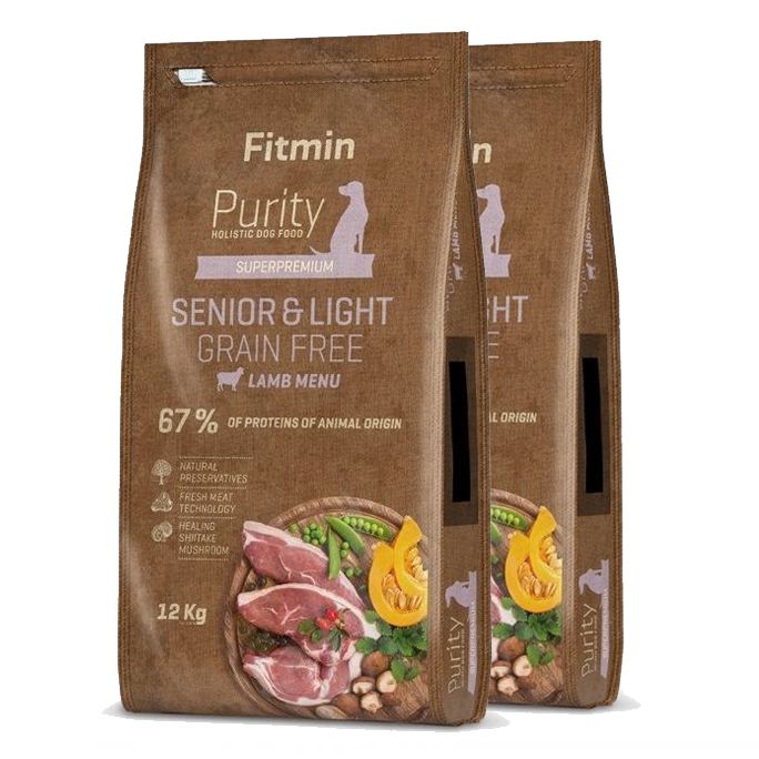 Fitmin Purity Senior & Light Lamb Grain Free 2 x 12 kg