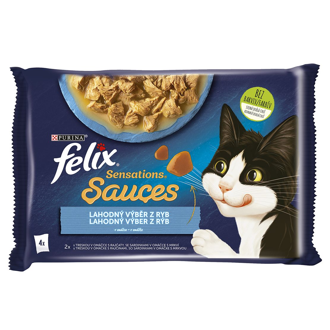 Kapsice FELIX Sensations Umaci bakalara, sardine 4 x 85 g