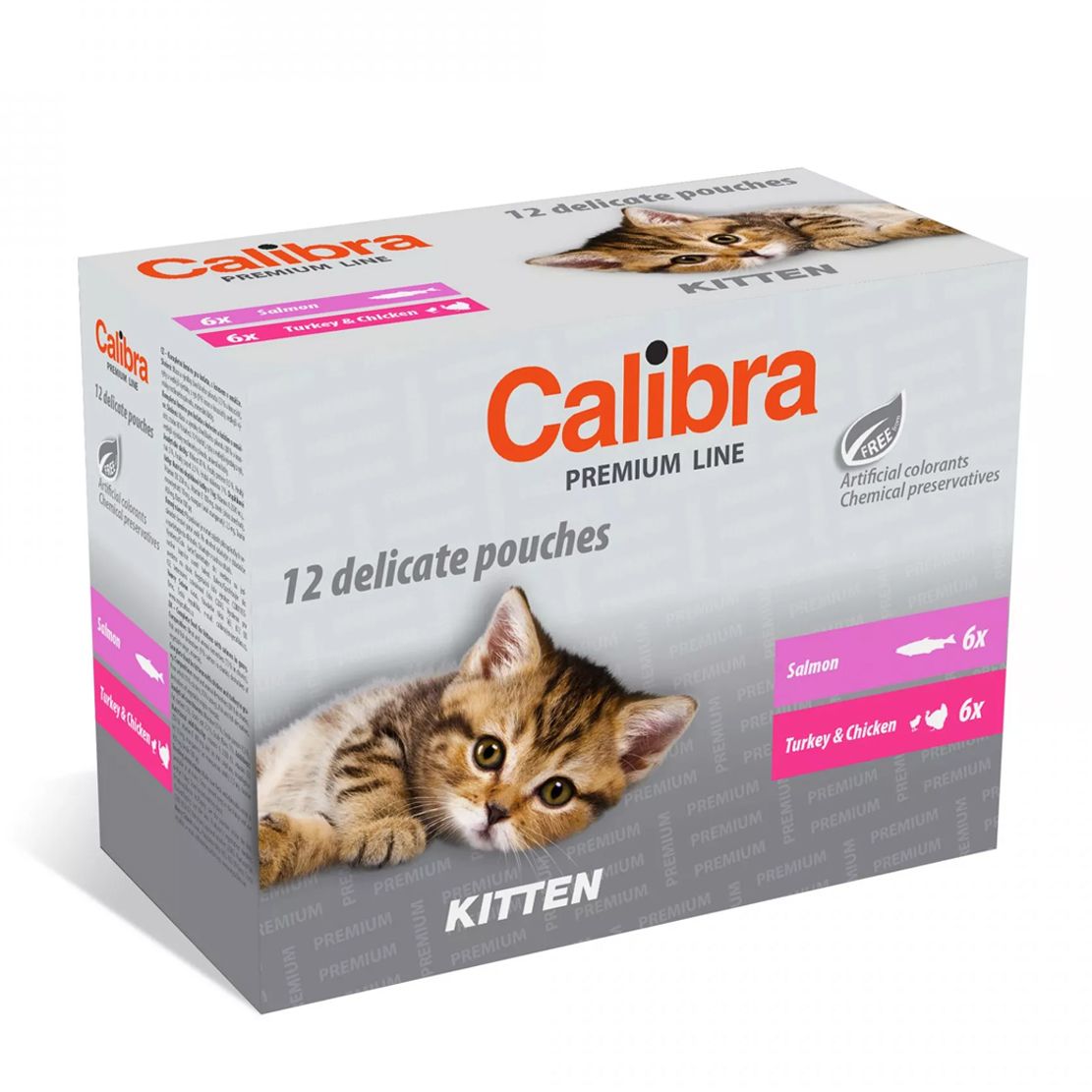 Calibra Cat konzervice Premium Kitten multipack 12 x 100 g
