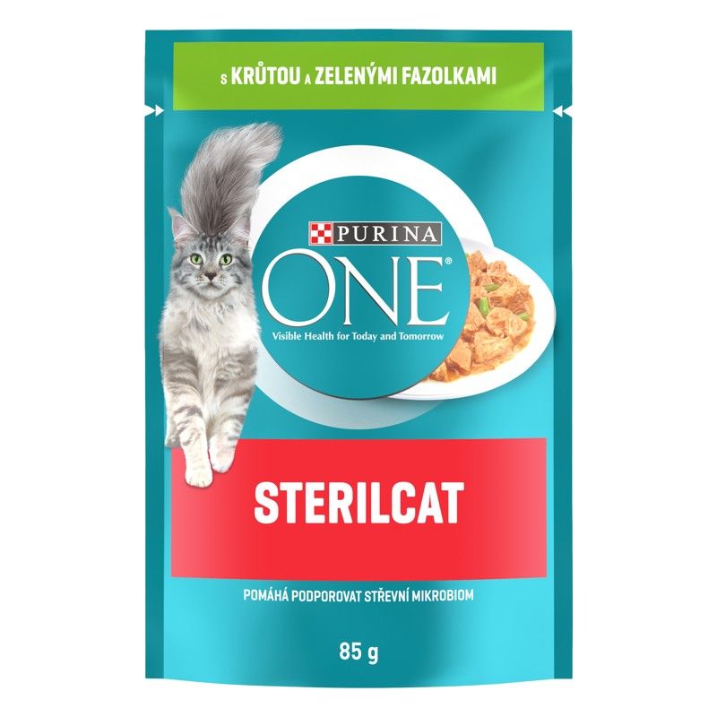 PURINA ONE STERILCAT mini fileti s puretinom i zelenim mahunama u umaku 85 g