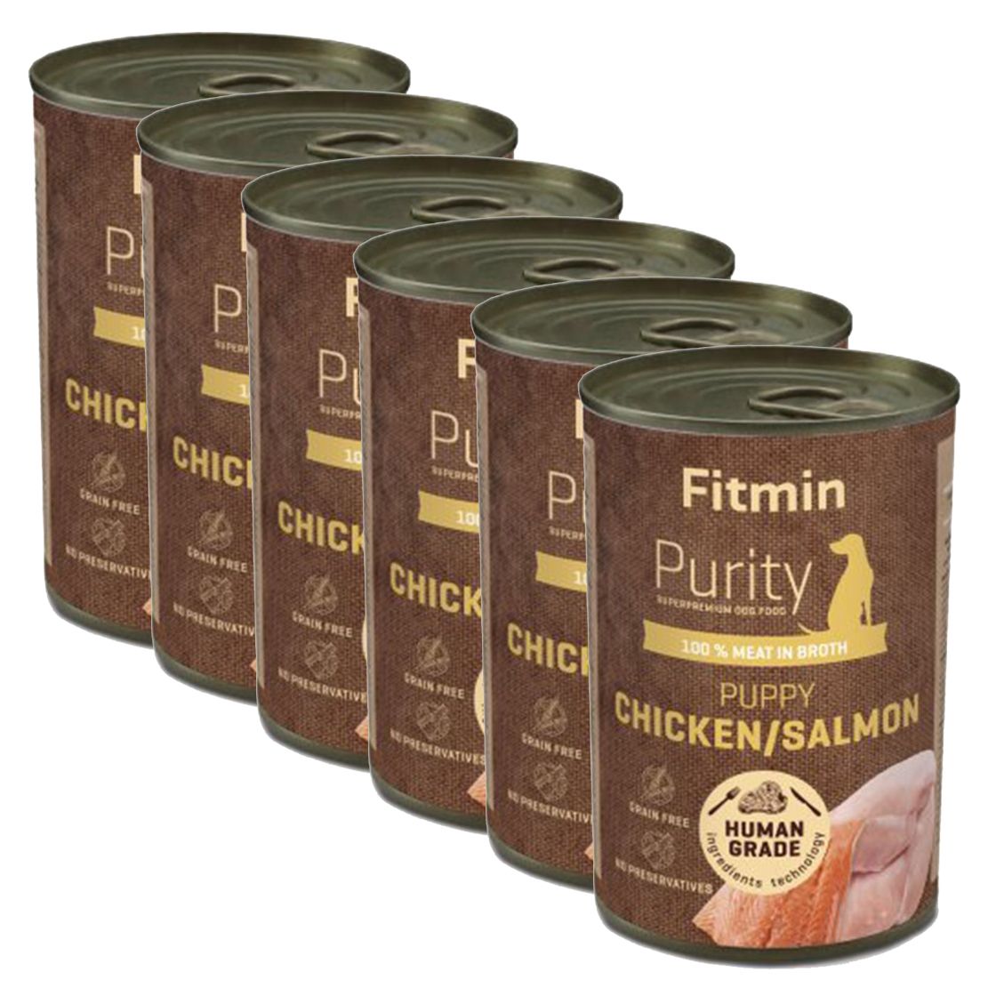 Fitmin Purity Puppy Chicken & Salmon 6 x 400 g