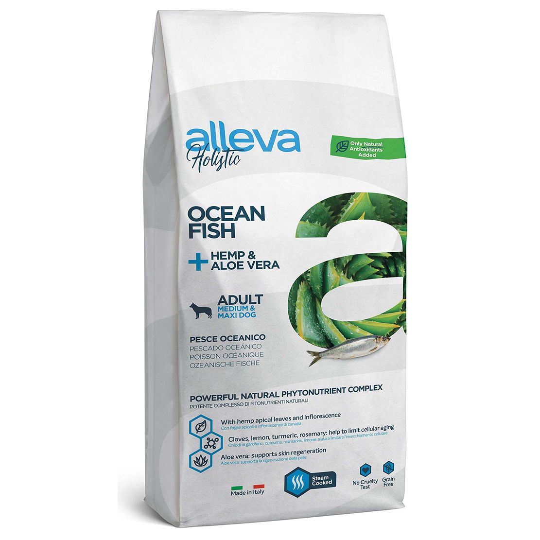 Alleva HOLISTIC dog ocean fish adult medium & maxi 12 kg