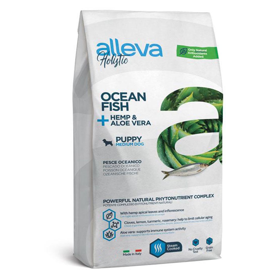 Alleva HOLISTIC dog ocean fish puppy medium 12 kg