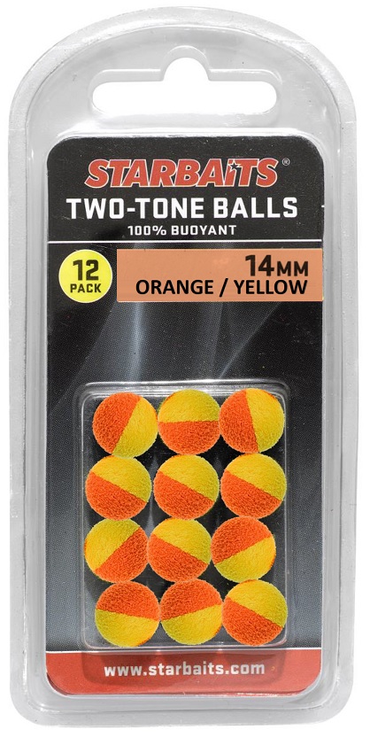 Two Tones Balls 10mm POP UP 12 kom narancasta/žuta