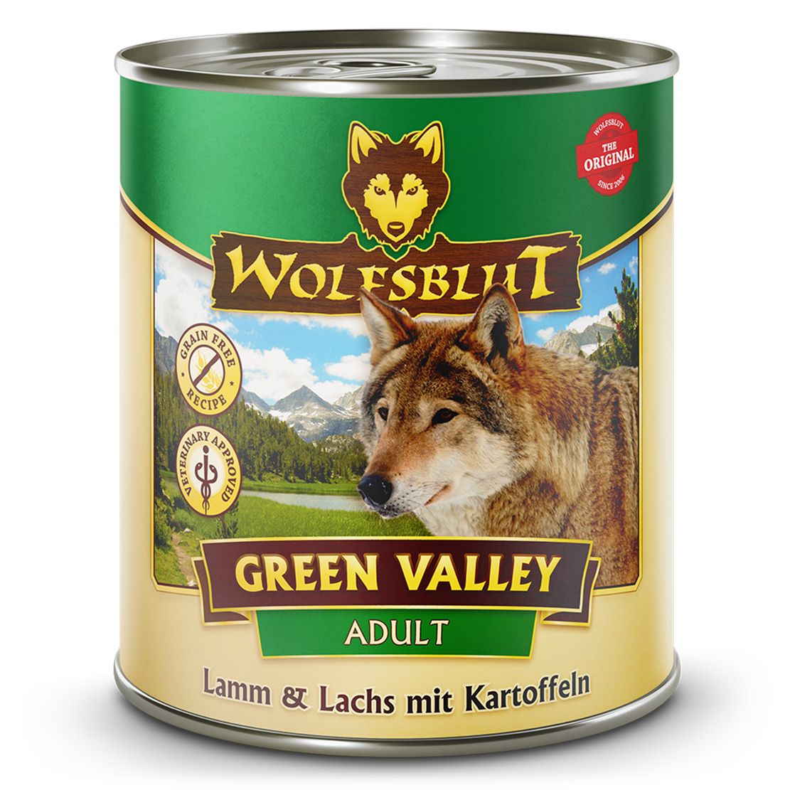 Konzerva Wolfsblut Green Valley Jagnjetina & Losos 800 g