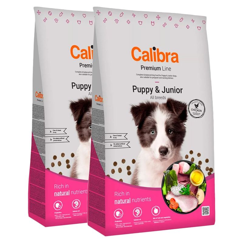 Calibra Dog Premium Line Puppy & Junior 2 x 12 kg