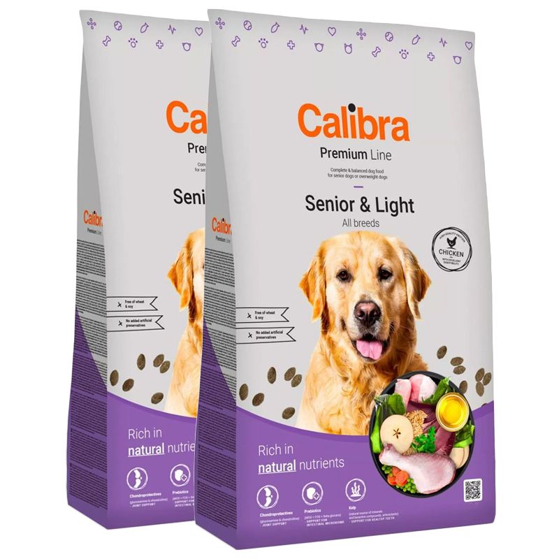 Calibra Dog Premium Line Senior & Light 2 x 12 kg