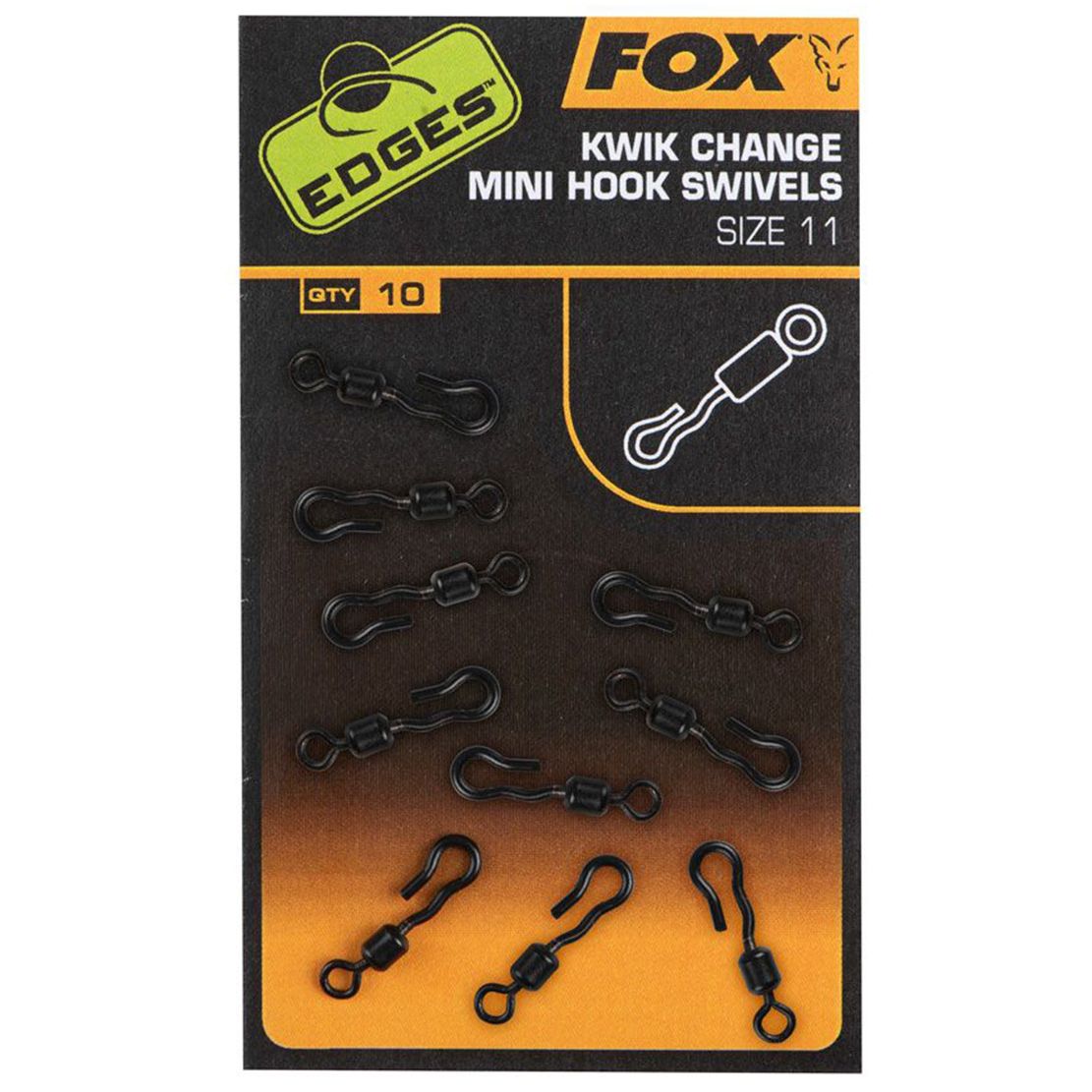 Fox Kwik change mini hook swiwels 10 kom