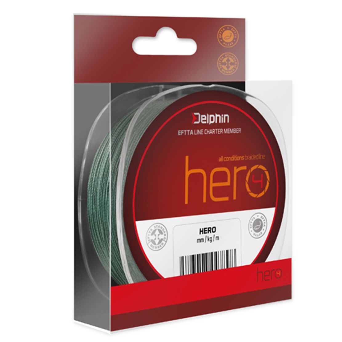 Delphin Upredenica HERO zelena 300m 0,12mm 18lbs