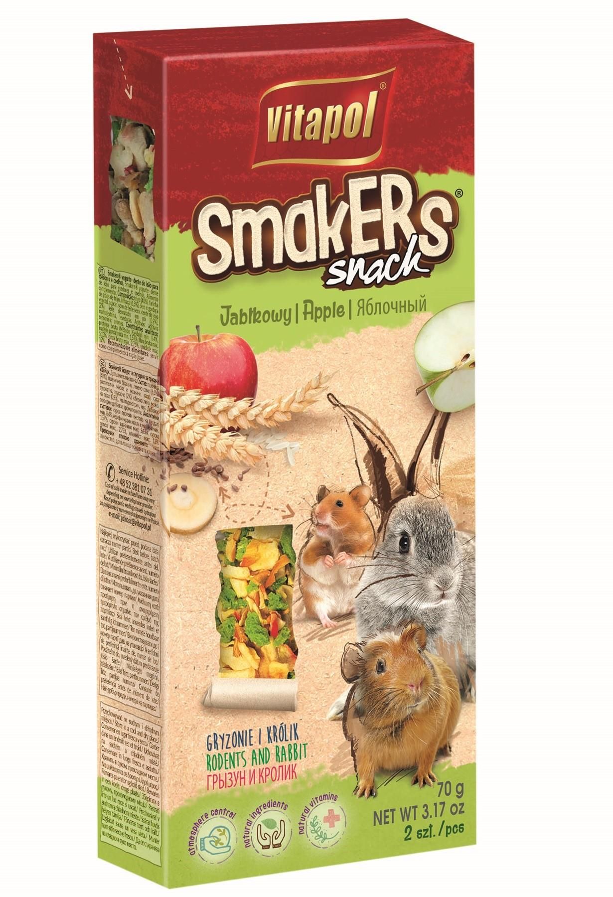 Vitapol Smakers Jabuke štapići za glodavce 90g