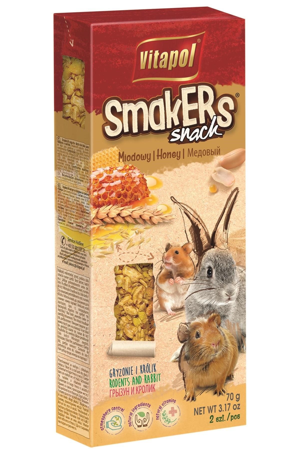 Vitapol Smakers Medene štapiće za glodavce 90g
