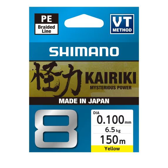 Shimano Kairiki 8 Yellow 150m/0,10mm