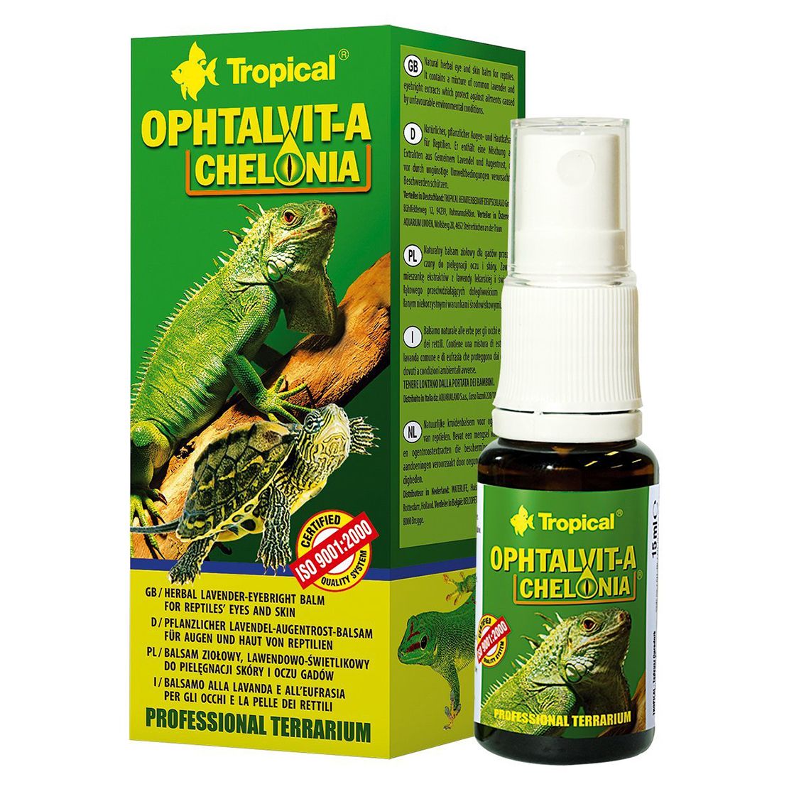 OPHTALVIT-A CHELONIA - biljni balzam za gmazove