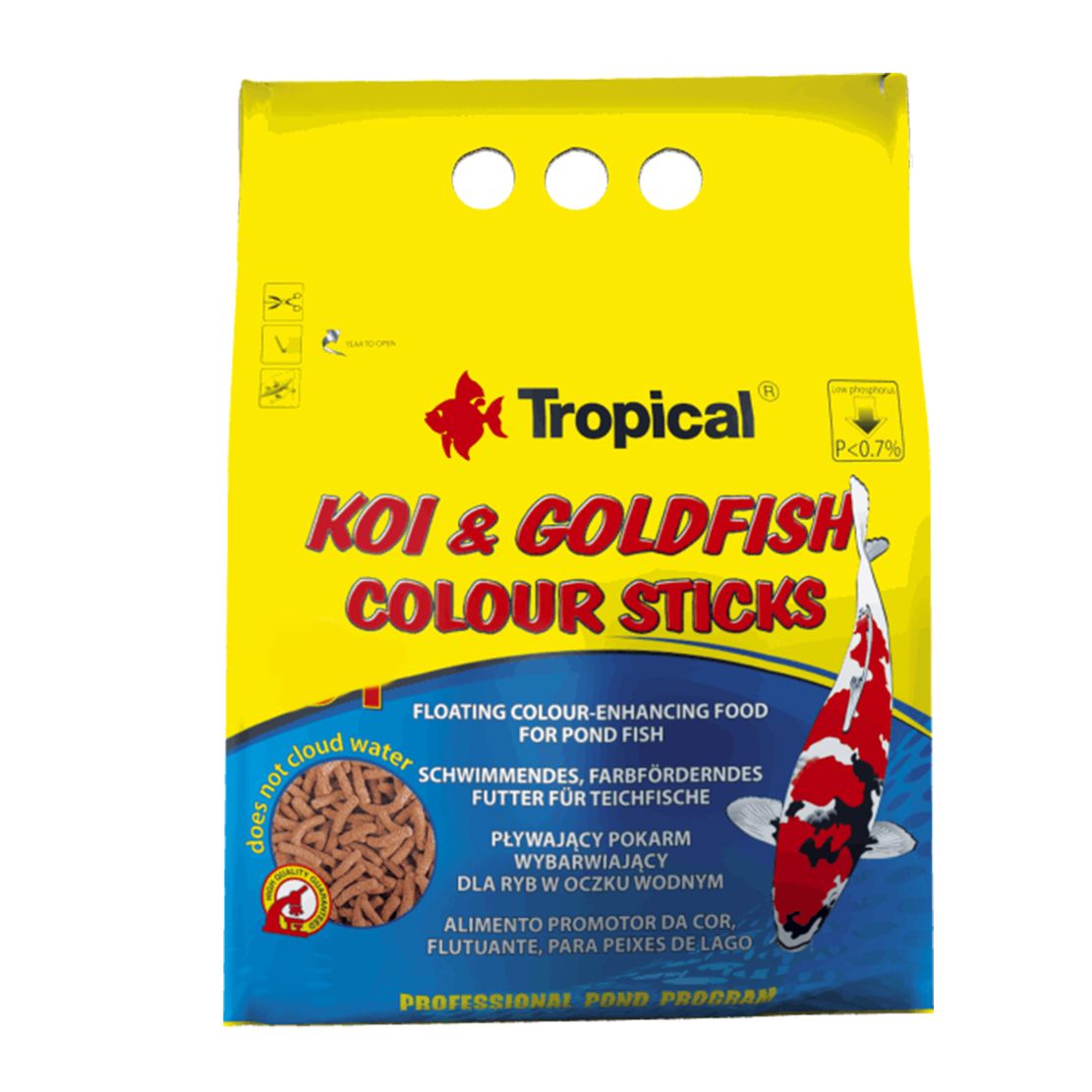 TROPICAL Koi & Goldfish colour sticks - 1 L