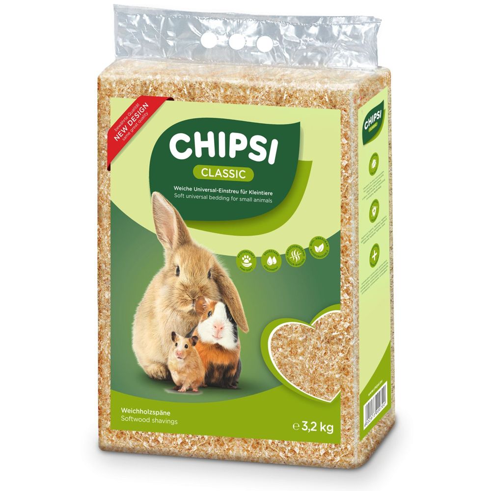 CHIPSI Classic - Stružlasta podloga za glodavce 60L