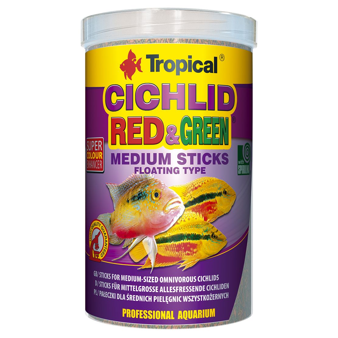 TROPICAL Cichlid Crvena/Zelena Srednje štapići 1000ml