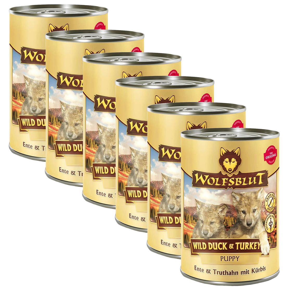 Konzerva Wolfsblut Wild Duck & Turkey Puppy 6 x 395 g