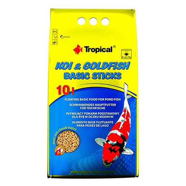 TROPICAL Koi & Goldfish basic sticks - 10 L