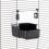 Kupaonica za ptice RIO 2 crna - 15 x 19 x 15 cm