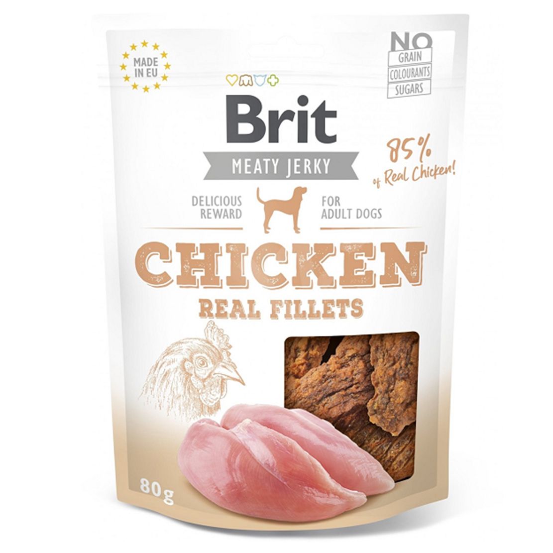 Brit Jerky Pileće Filete 80 g