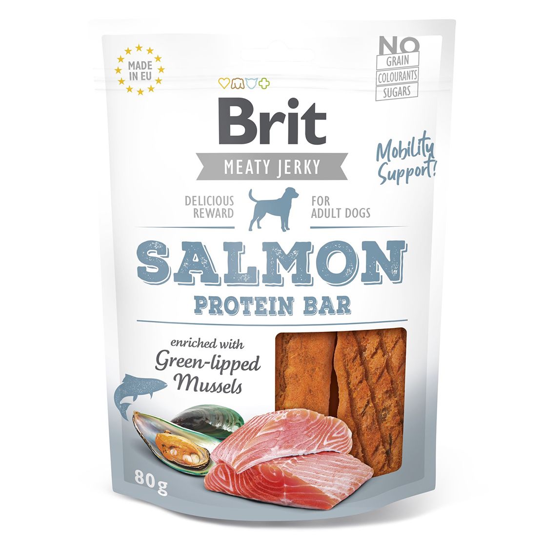 Brit Jerky Salmon Protein Bar 80 g
