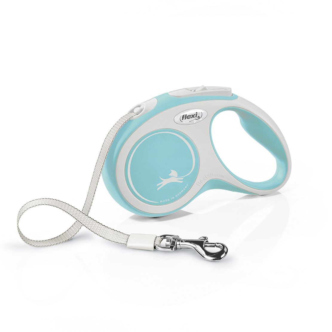 Flexi NEW COMFORT povodac S do 15kg, 5m trak – svijetloplava