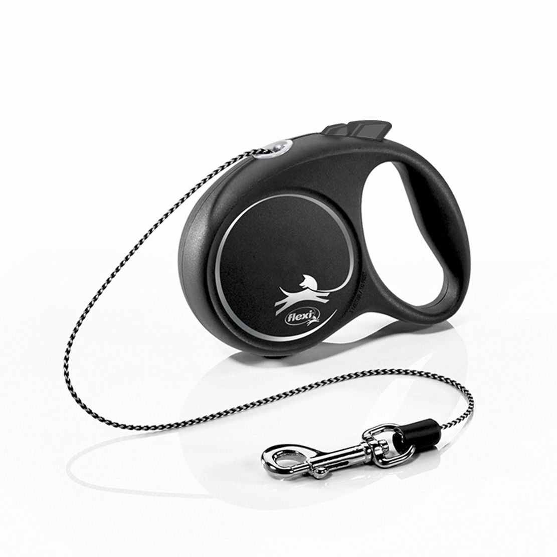 Flexi povodac Black Design XS do 8kg, 3m uže - crni