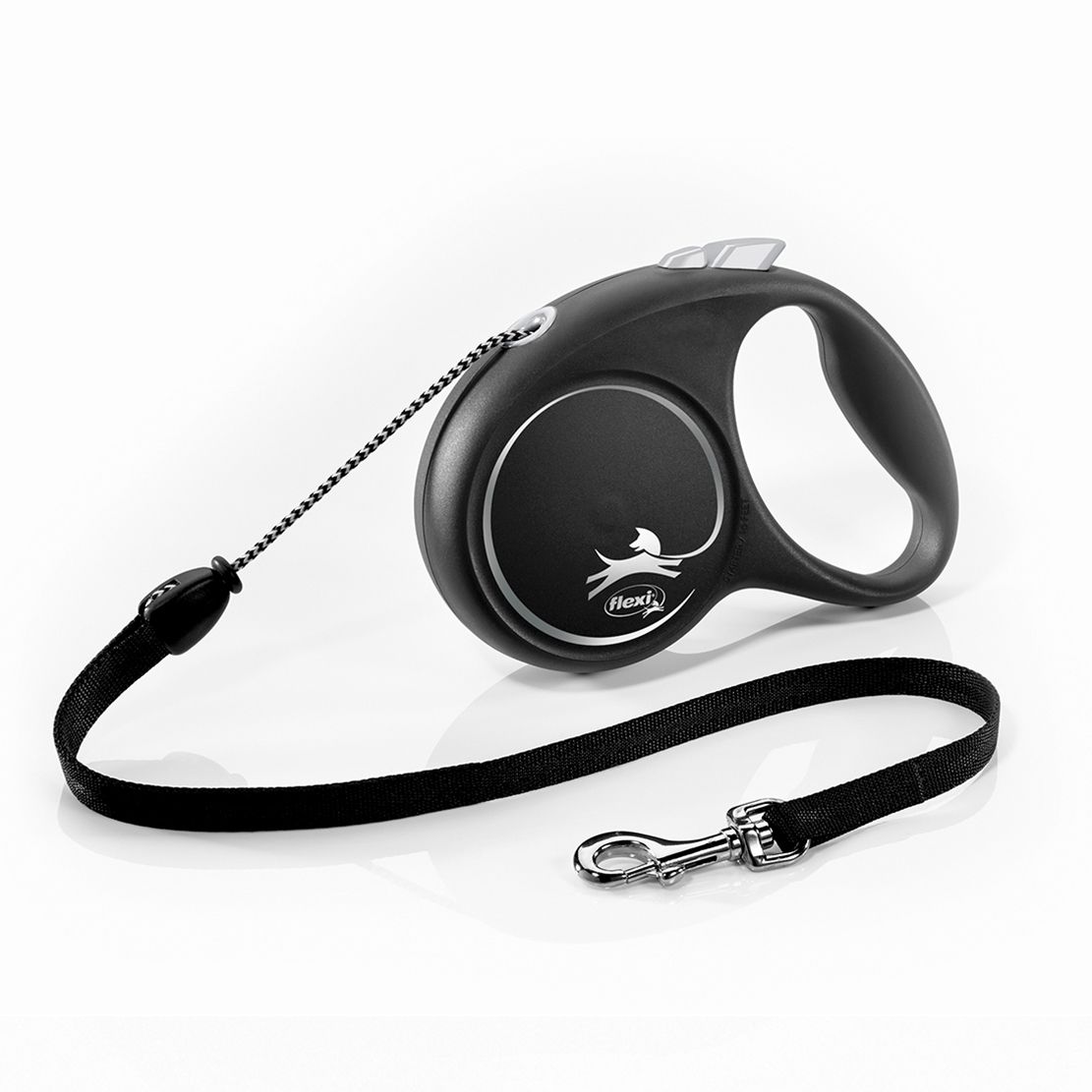 Flexi Black Design povodac M do 20kg, 5m užeće - crno