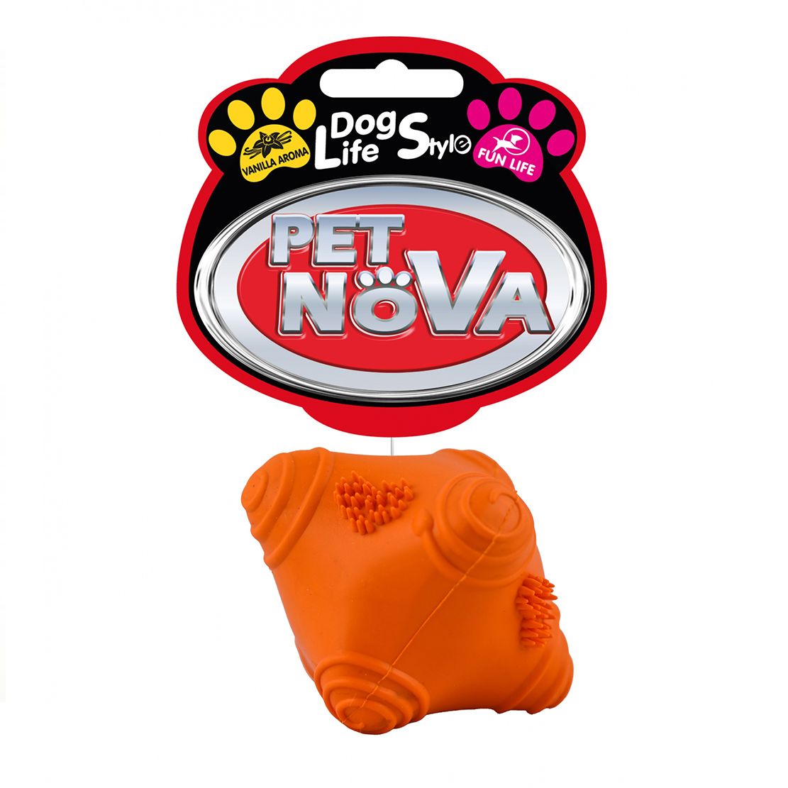 Pet Nova Crazzy Ball - narančasta 5 cm