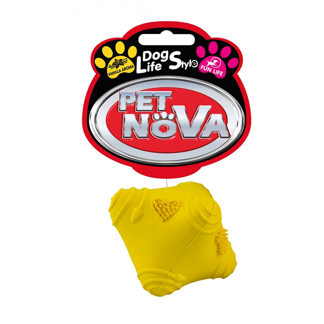 Pet Nova Crazzy Ball - žuta 5 cm