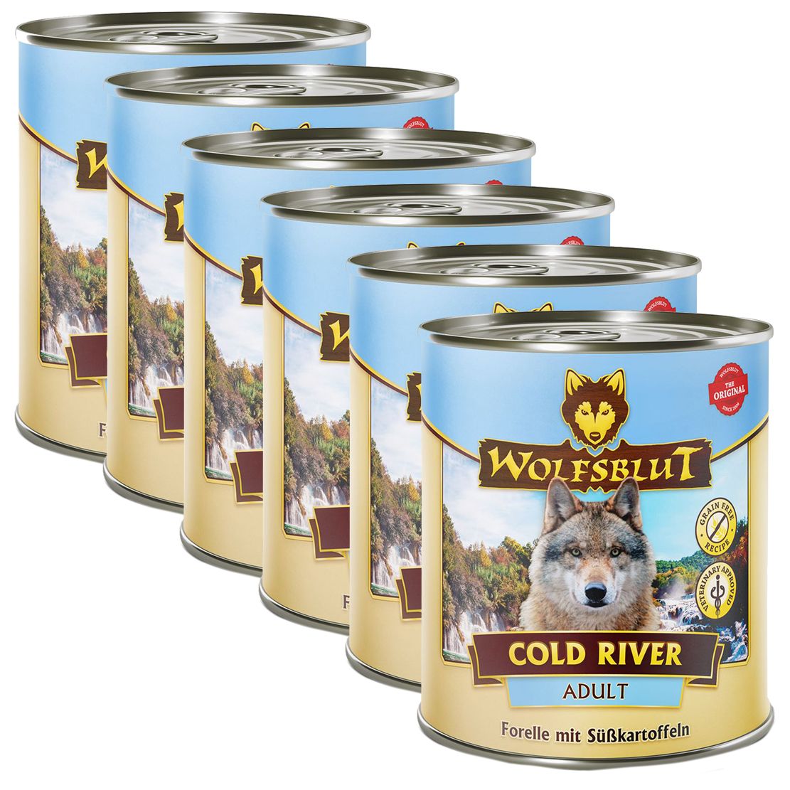 Konzerva WOLFSBLUT Cold River 6 x 800 g
