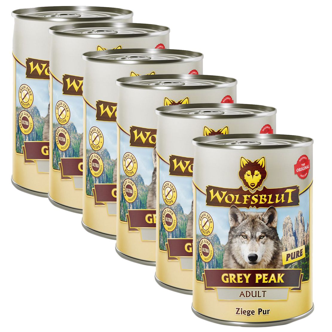 Konzerva WOLFSBLUT Grey Peak Adult Pure 6 x 395 g