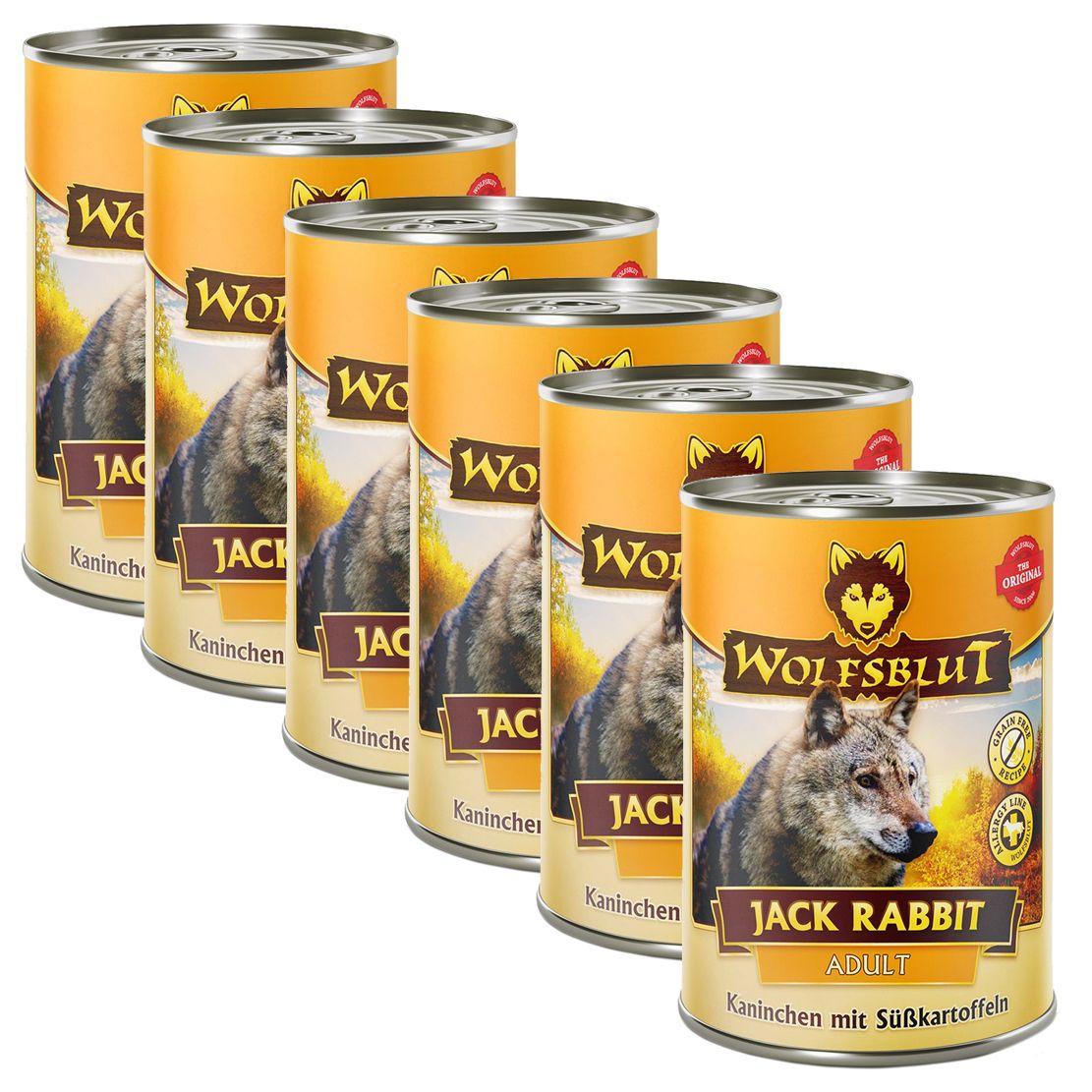 Konzerva WOLFSBLUT Jack Rabbit – zec i slatki krumpir 6 x 395 g