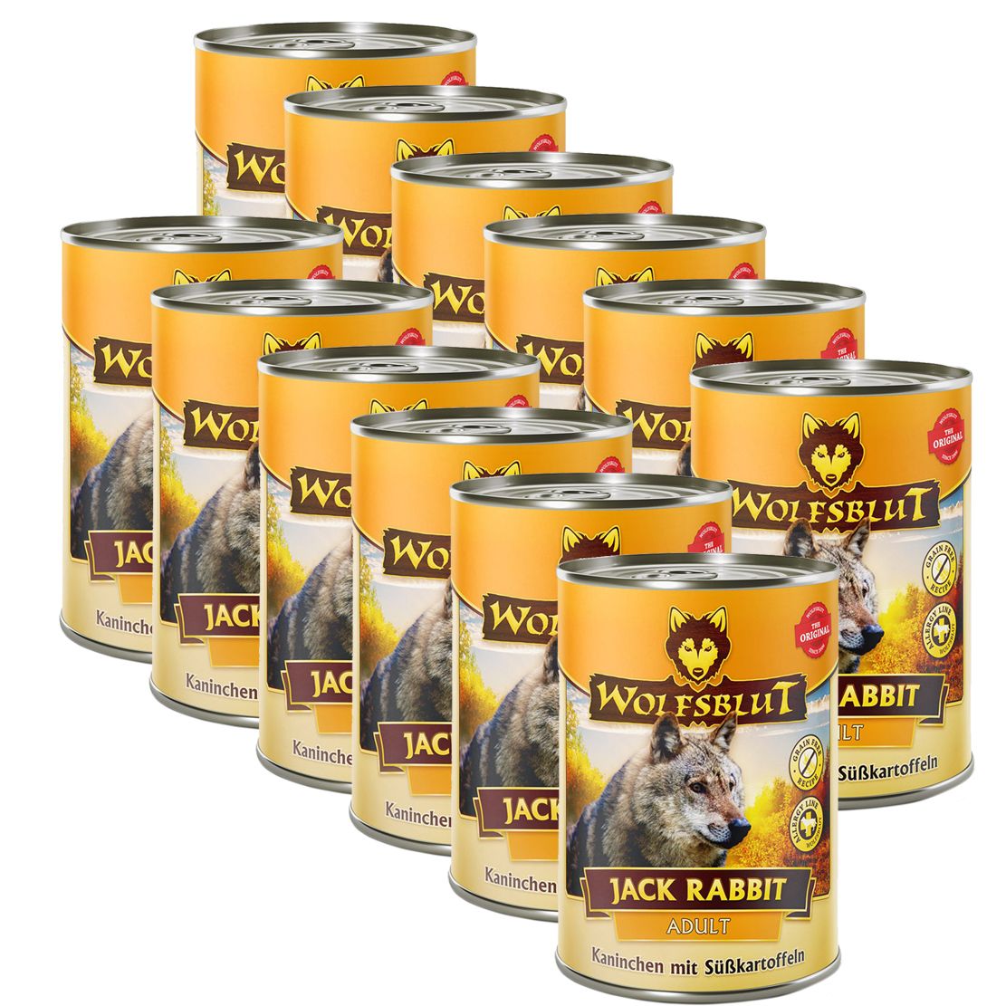 Konzerva WOLFSBLUT Jack Rabbit – zec i slatki krumpir 12 x 395 g