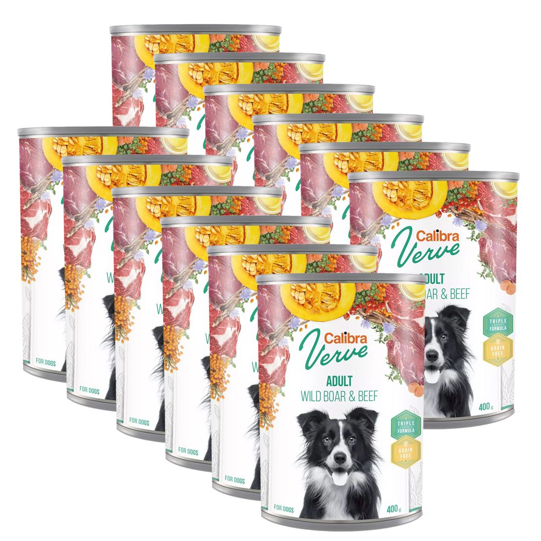Calibra Dog Verve GF Adult Divlja Svinjetina & Govedina 12 x 400 g
