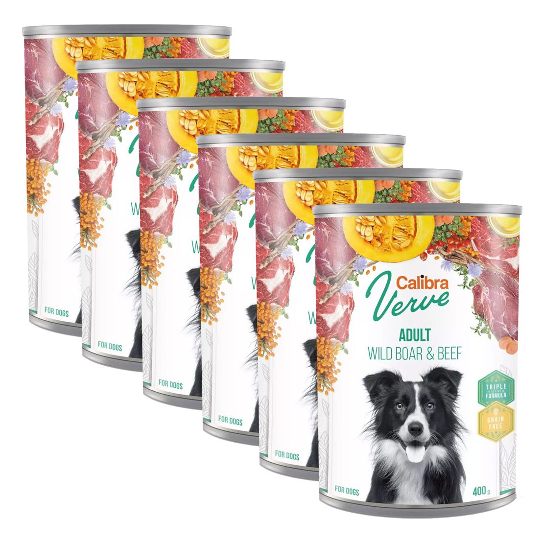 Calibra Dog Verve GF Adult Divlja Svinja & Govedina 6 x 400 g