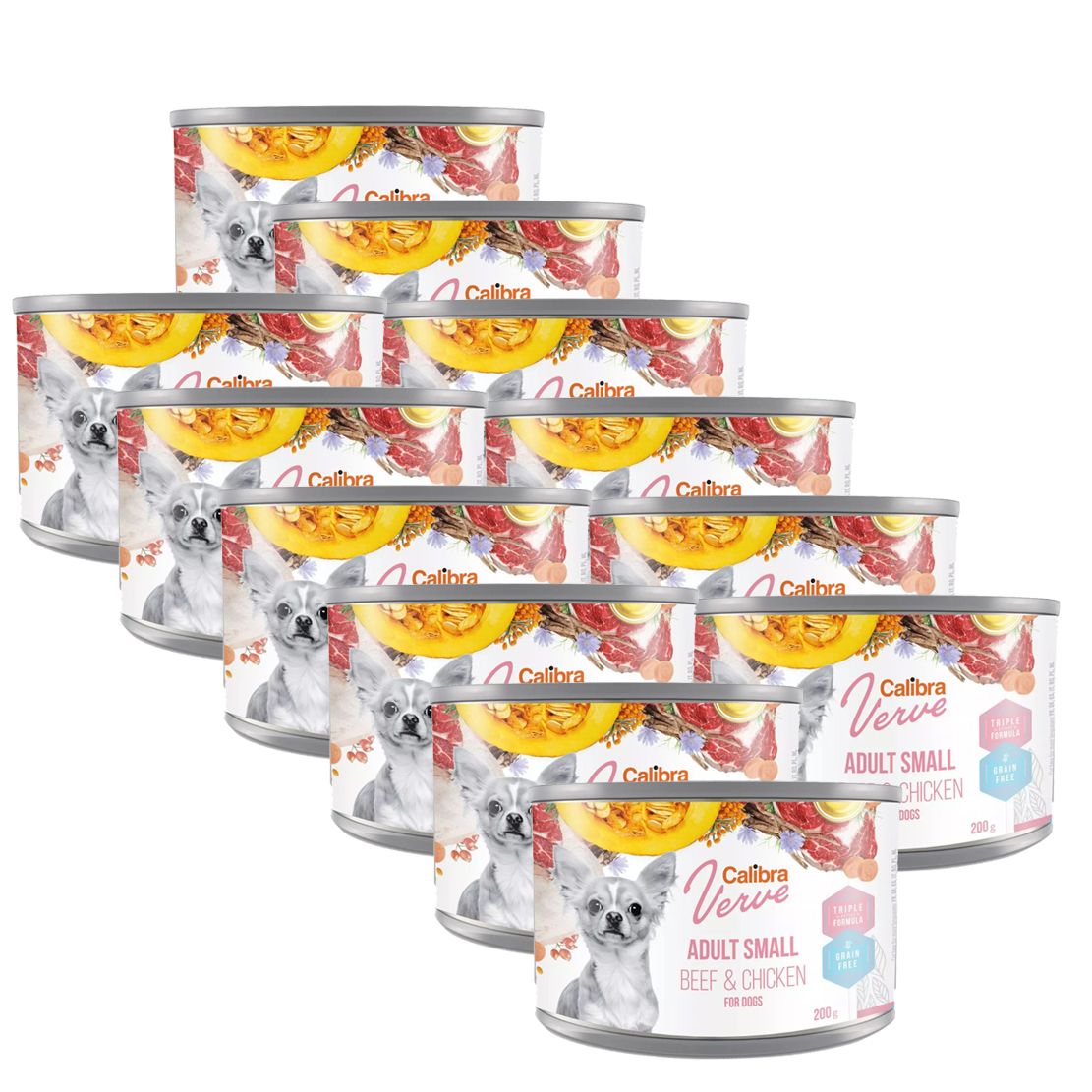 Calibra Dog Verve GF Adult Small Beef & Chicken 12 x 200 g
